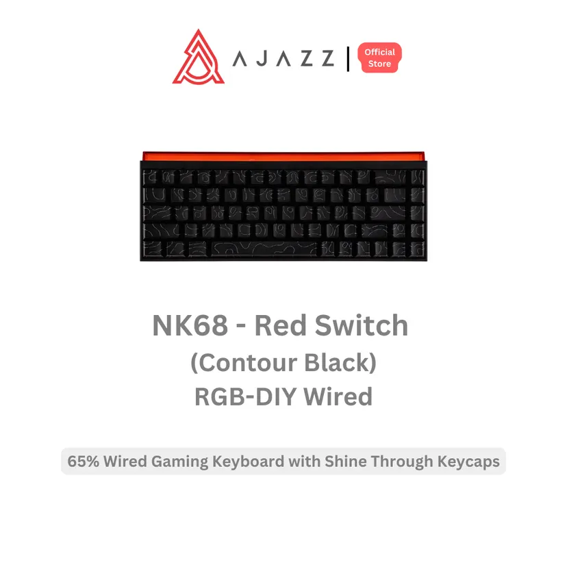 Ajazz NK68 65% Wired Gaming Keyboard