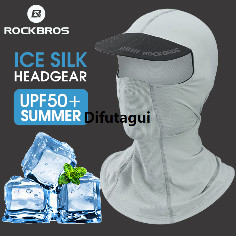NEW Bicycle breathable cap ice silk men's sun protection summer cycling balaclava full face ultraviolet sun hat motorcycle mountain