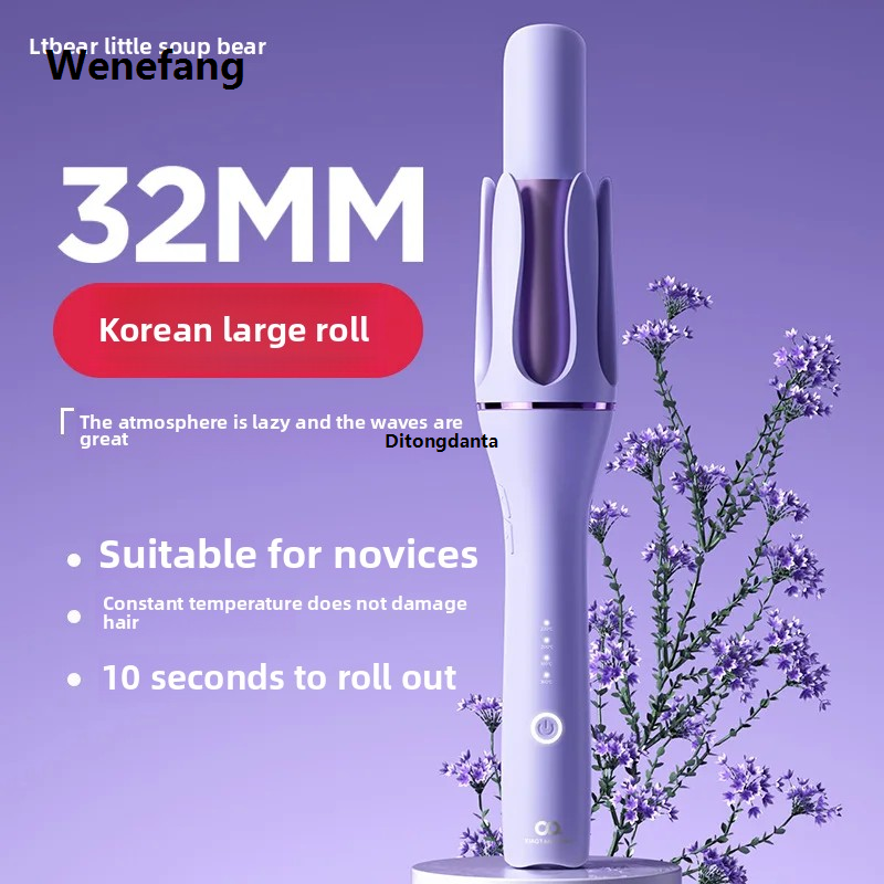 Wenefang Tools Salon Mini Negative Ion Wave 32mm Automatic Curling Iron Home Hair Care Lazy Tool Accessories