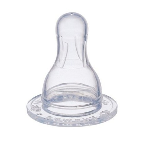 1 Piece of Light Weight Easy To Use Transparent Silicone Baby Feeder Bottle Nipple -/ Nipples Silicone Material, Wide Neck Design, Transparent Color | Soft Texture For Gums, Squeezable, Easy Visibility
