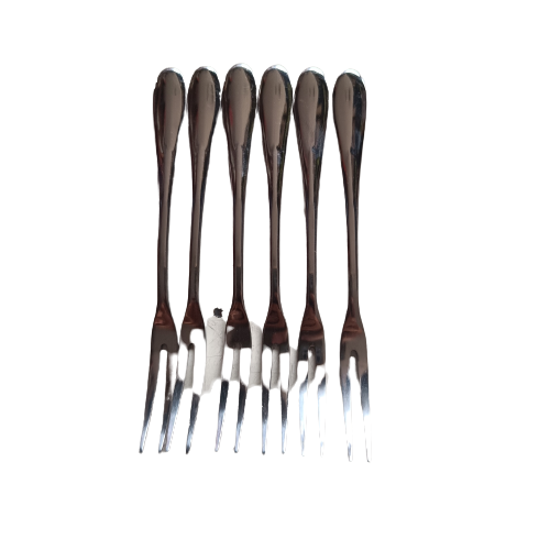 6 Piece Silverware Flatware Cutlery Set, Stainless Steel Utensils Service , Include Fruit Fork, Mirror Polished, Dishwasher Safe