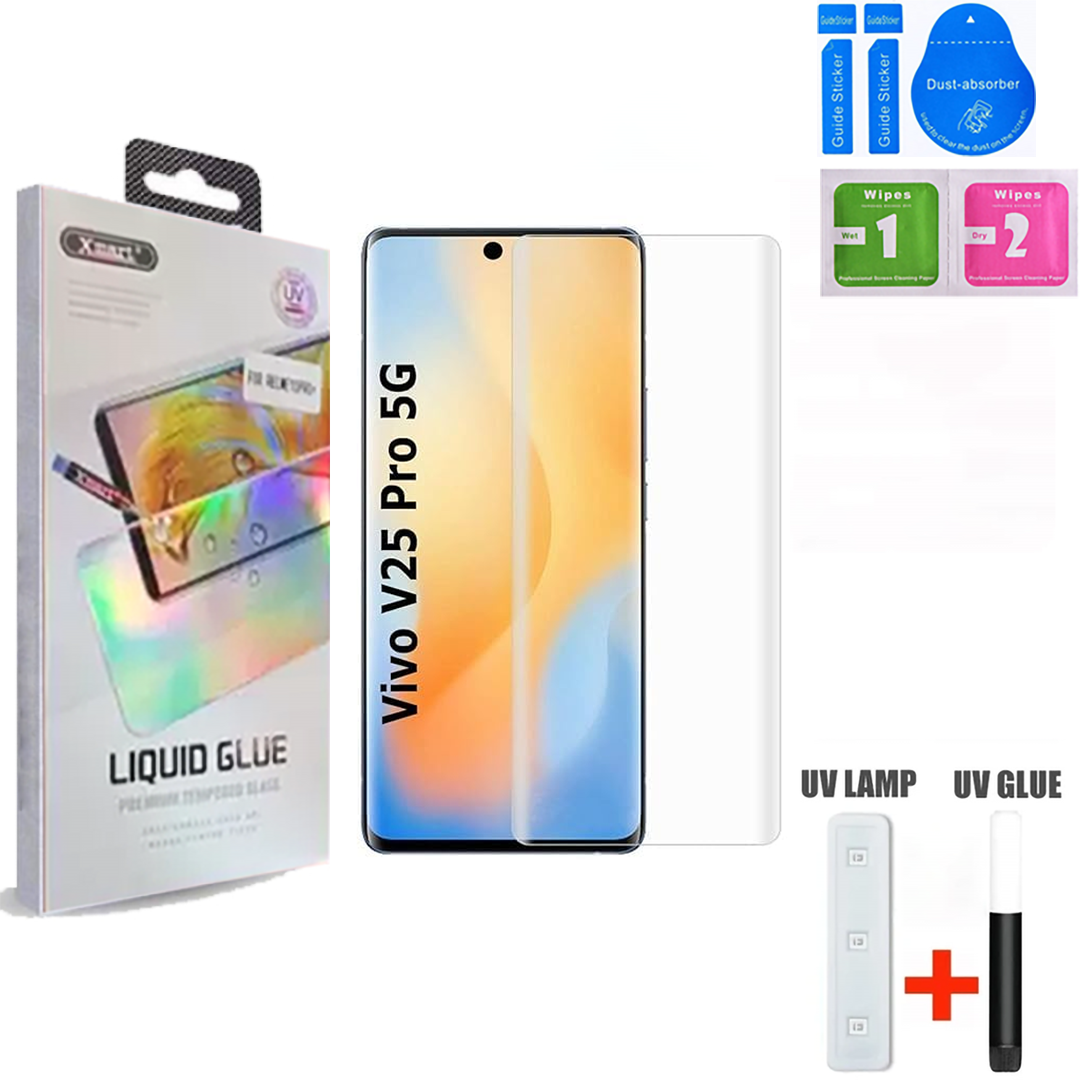 Vivo V25 pro Original Full Glue 0.2mm Tempered Glass
