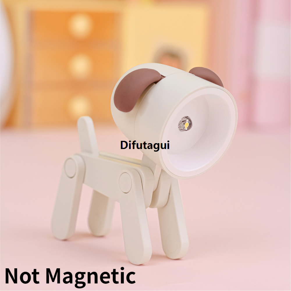 Difutagui Laptop Home Pose DIY Desk Lamp LED Mini Magnetic Cartoon Dinosaur Fashion Desk Lamp Rabbit Night Light Folding Room Desk Lamp
