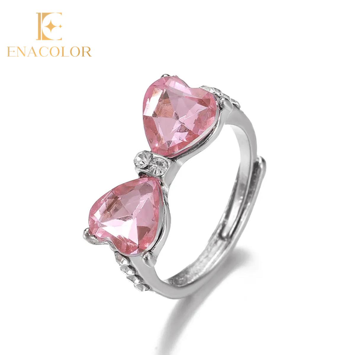 Princess Castle Pink Girl Open Rings Student Gifts New Gifts