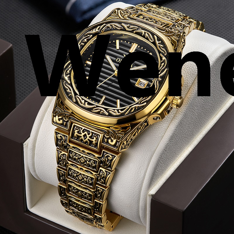 Wenefang Men Watches ONOLA Fashion Casual Quartz Wristwatches Male Clock 2025 New Top Brand Luxury Leather Wrist Watches with Calendar