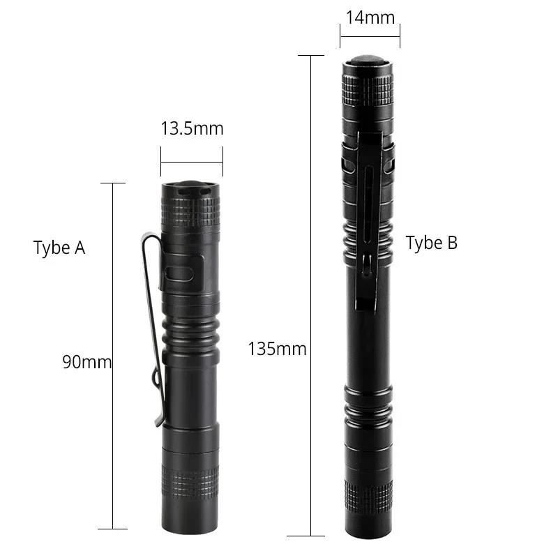 Original 1-10PCS Mini Portable Flashlight Pocket Bright High Power Handheld Pen Light led Torch for Camping Outdoor Emergency Home Use