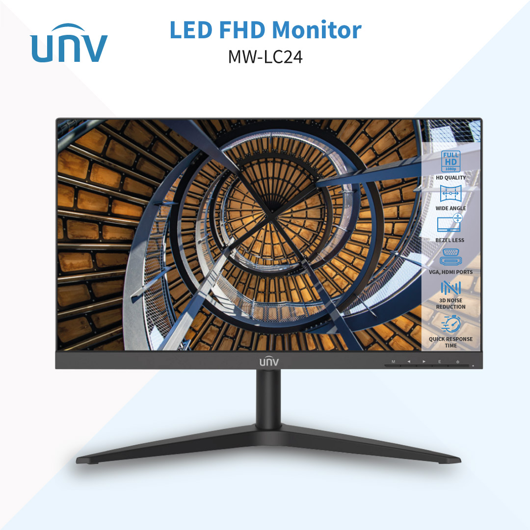 UNIVIEW Borderless 24" Monitor - MW-LC24-B