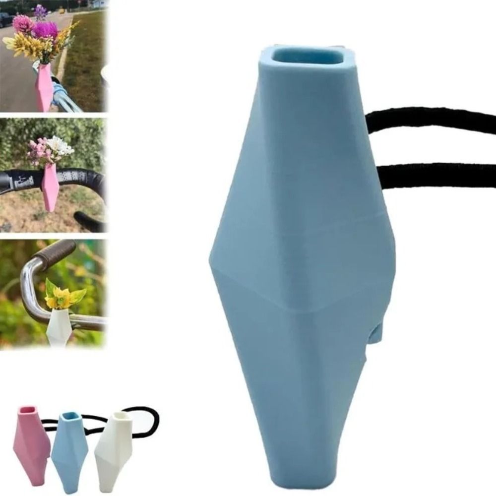 New Silicone Bike Flower Vase Bicycle Accessories Portable Funny Small Flower Vase Handlebars Mini Vase