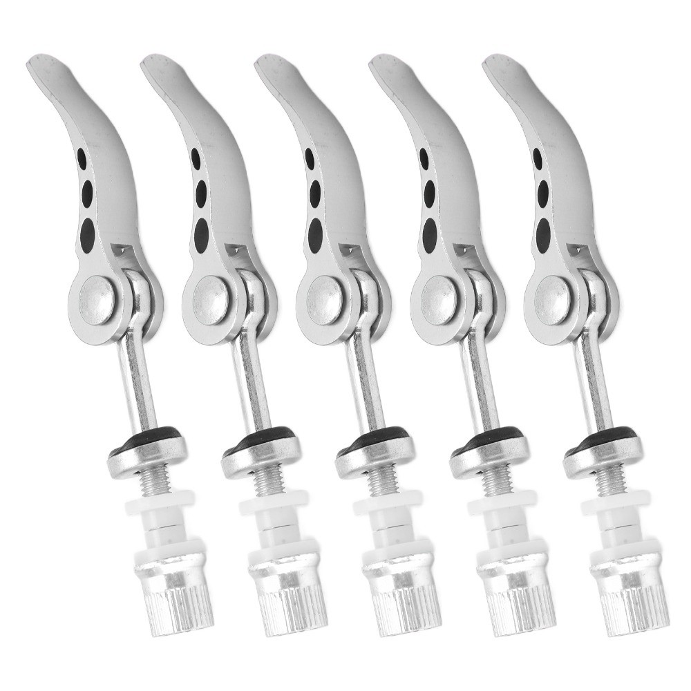 5Pcs Durable M6 × 65mm Bike Seatpost Clamps Lightweight Aluminum Alloy Quick Release Clamp Portable Easy To Install Bike Seat Clamp for Mountain, Road, Folding and Fixed Gear Bikes