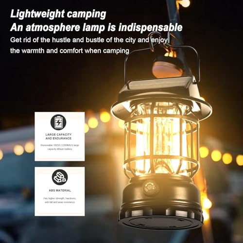 Solar Lantern Brightness Adjustable Emergency Lamp USB Rechargeable Multifunctional LED Camping Light