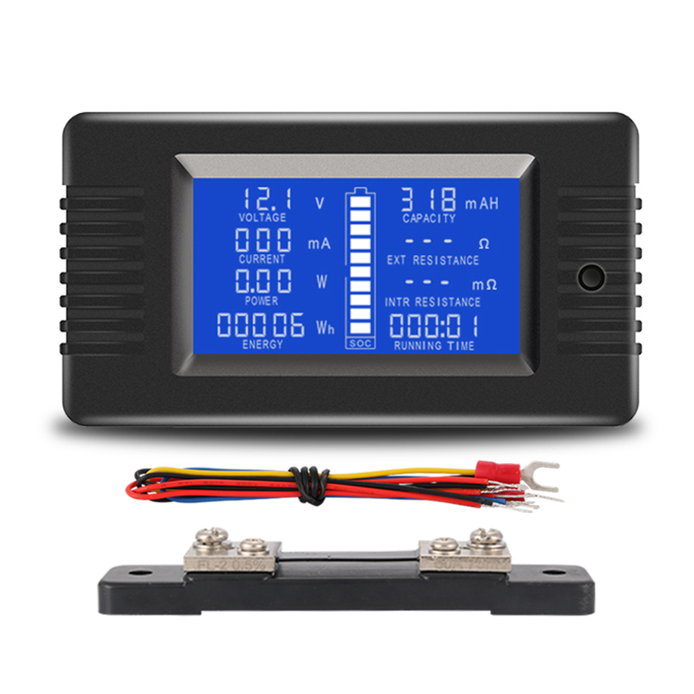 2X PZEM015 Digital DC 0-200V Voltage Current with 200A Shunt Car Battery Tester Voltage Meter Monitor 12V 24V 48V