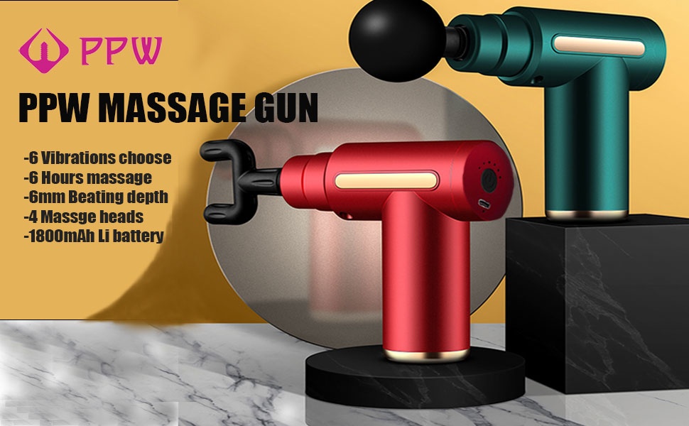 6 Gears Level Massage Gun Deep Tissue Massager Physiotherapy