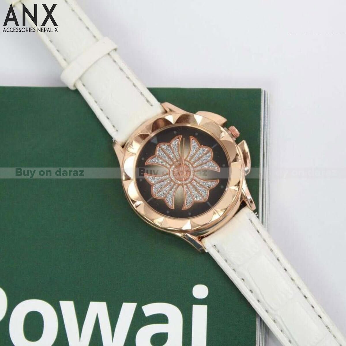ANX Grey Round Dial Fancy Watches For Women