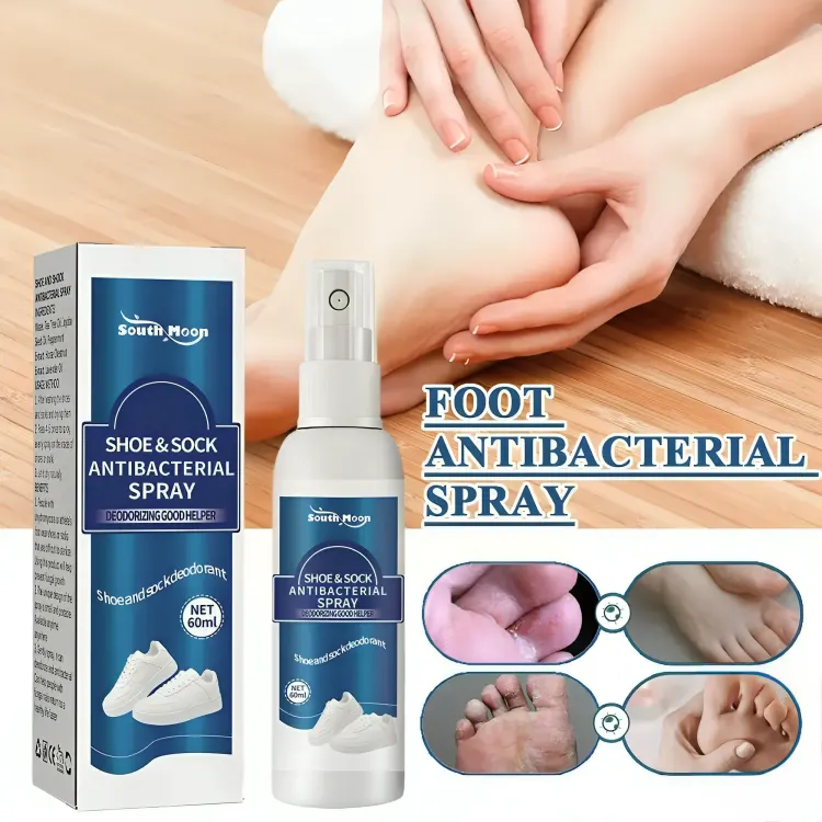 Shoe Shock Antibacterial Deodorant Spray Foot Odor Eliminator Shoe Deodorizer
