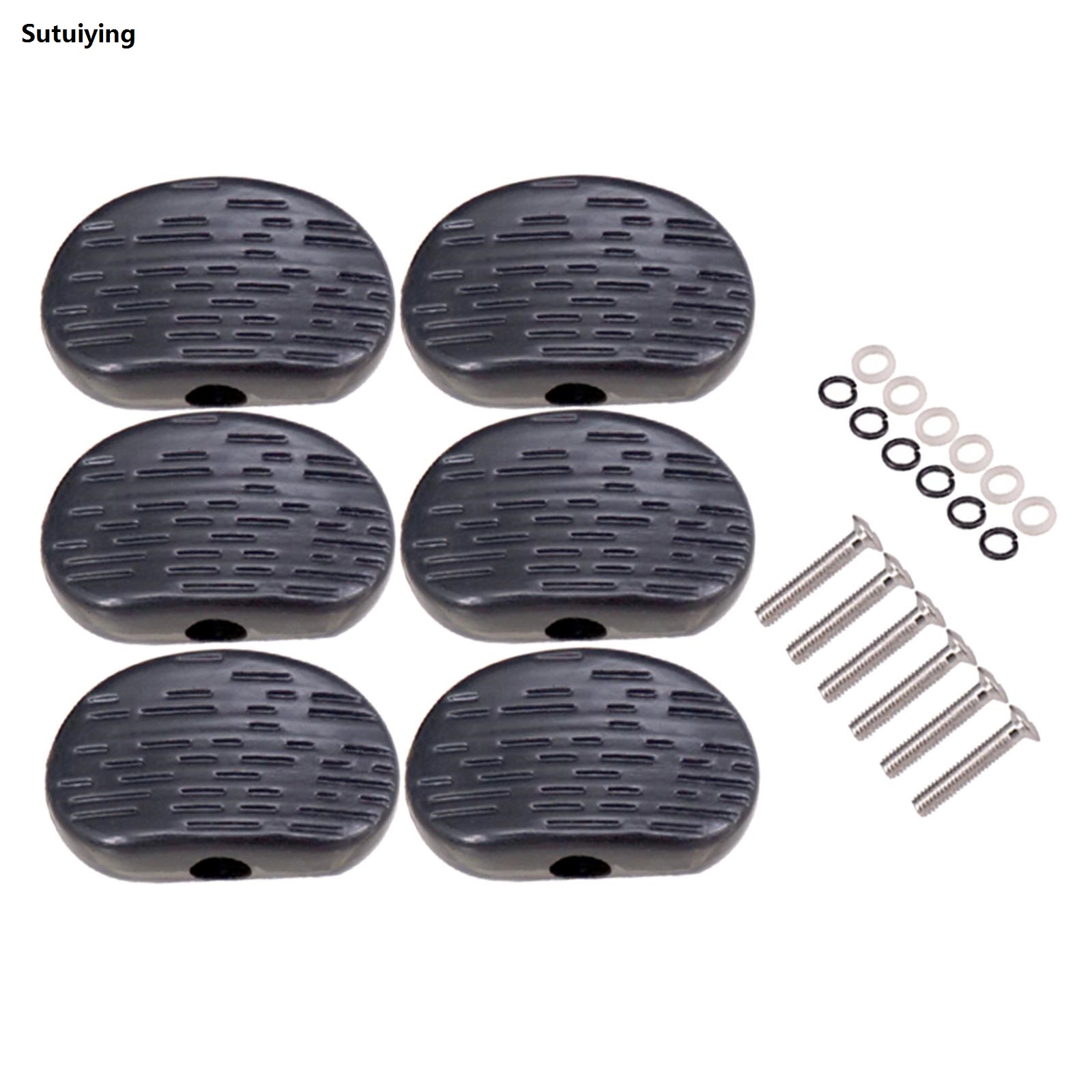 Sutuiying 6pcs Guitar Tuning Pegs Caps Machine Head Classical Guitar 2025 New Replacement Buttons Knobs for Acoustic Folk Guitar