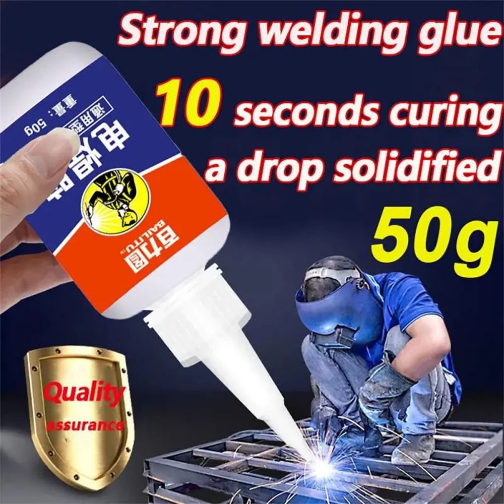 1Pcs New Strong Adhesive Welding Glue Quick-drying Shoes Repair Soldering Glue 20g / 50g Universal Oily Glue Plastic Wood Metal Rubber Tire Ceramic