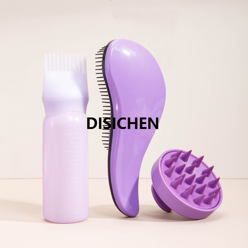 DISICHEN 3pcs/set Women's Airbag Comb, Curly Hair Massage, Anti Knotting, Smooth Comb Set, Salon Hair Coloring Hairdressing Styling Tool Portable
