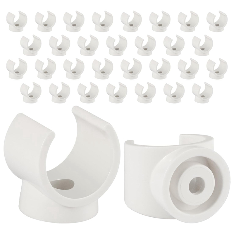 NAMUNY PEX Clips Pipe Clamp, 100Pcs 1/2 Inch Pipe Clamp for PVC Water Pipes and Tubing Hoses, Plastic U-Shaped Pipe Clamp Tools