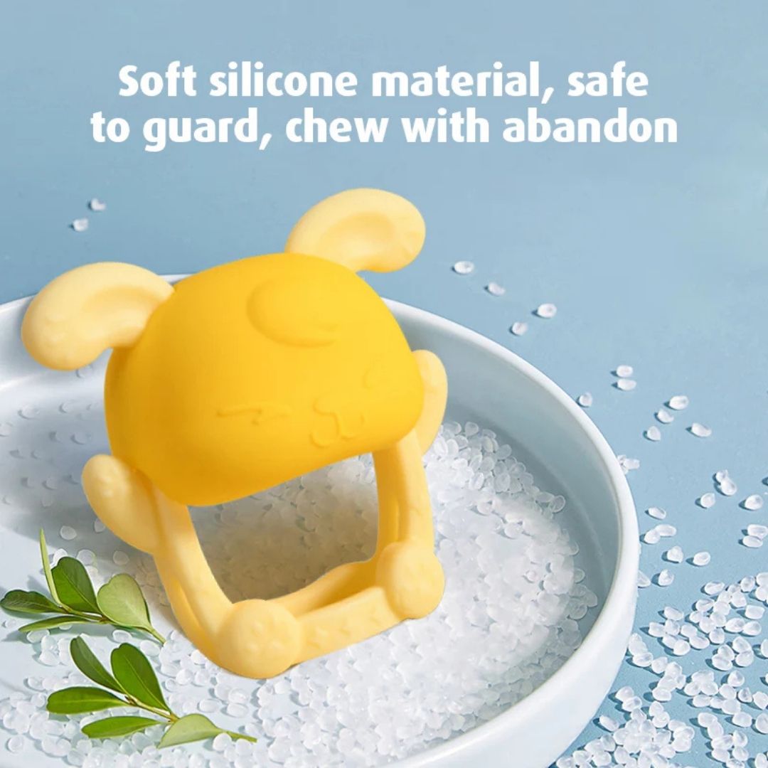 Cute Silicone Dog & Cat Teether - Comfort & Play for Babies