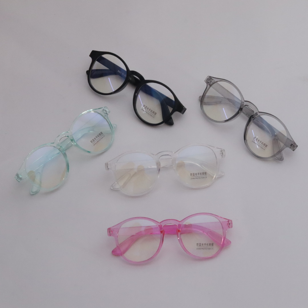 Blue Ray Cut Round Design Black, Pink, Sky Blue, Grey & Transprent Colour For Kids