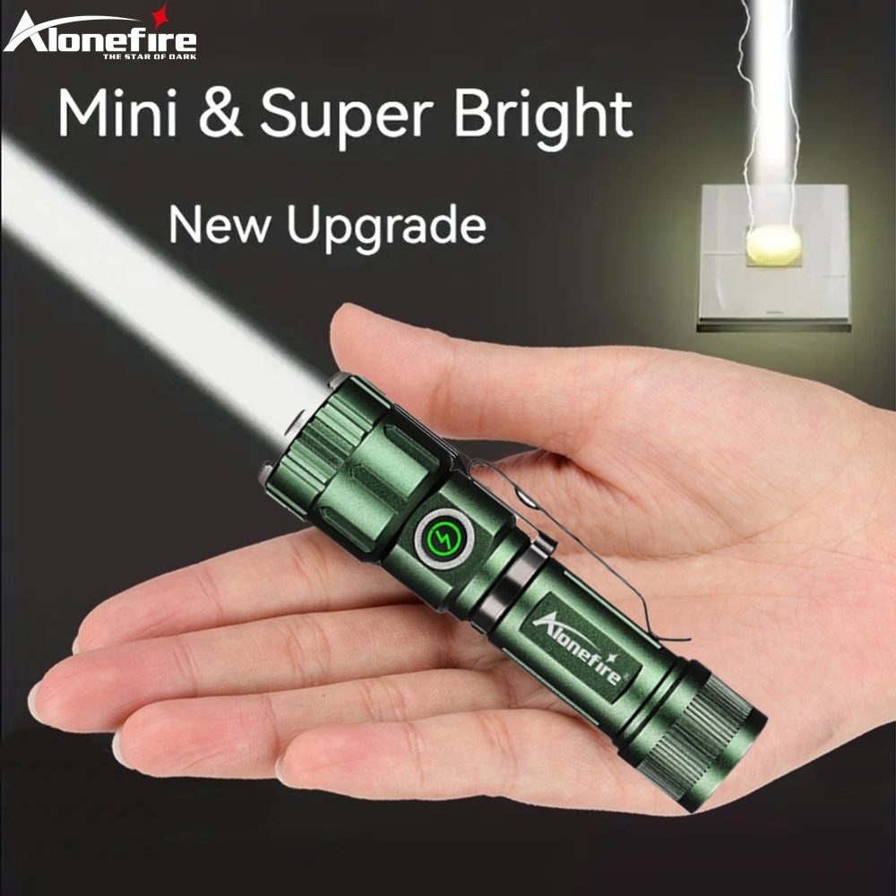 Sales promotion Zoom White Beam light Mini Flashlight Rechargeable Portable Pocket Magnet Torch Home Outdoor Camping Hiking Fishing Work lamp