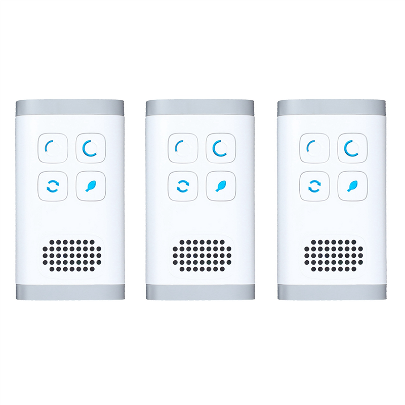 3X Mini Air Purifier Generator Purification Home Bathroom Toilet Deodorizer Pet Deodorizer Air Ionizer US Plug