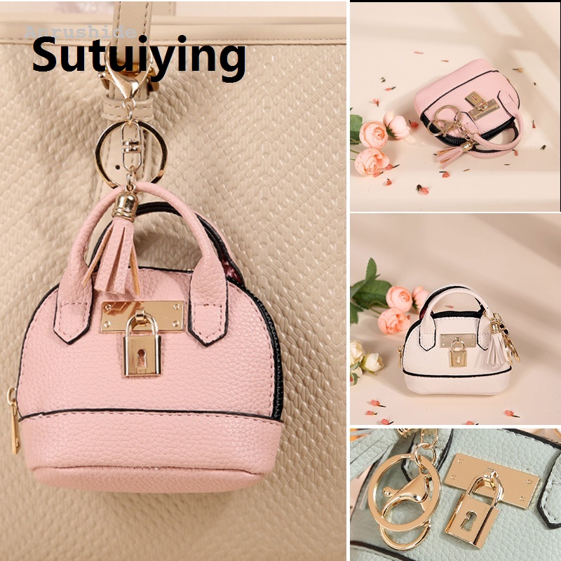 Sutuiying Special Anrushide Mini Fashion Headphone Bag Zipper Coin Purse Wallet With KeyChain Luxury Multifunction For Airpods 4 Pro2 3 2 Galaxy Buds Headphone Bag