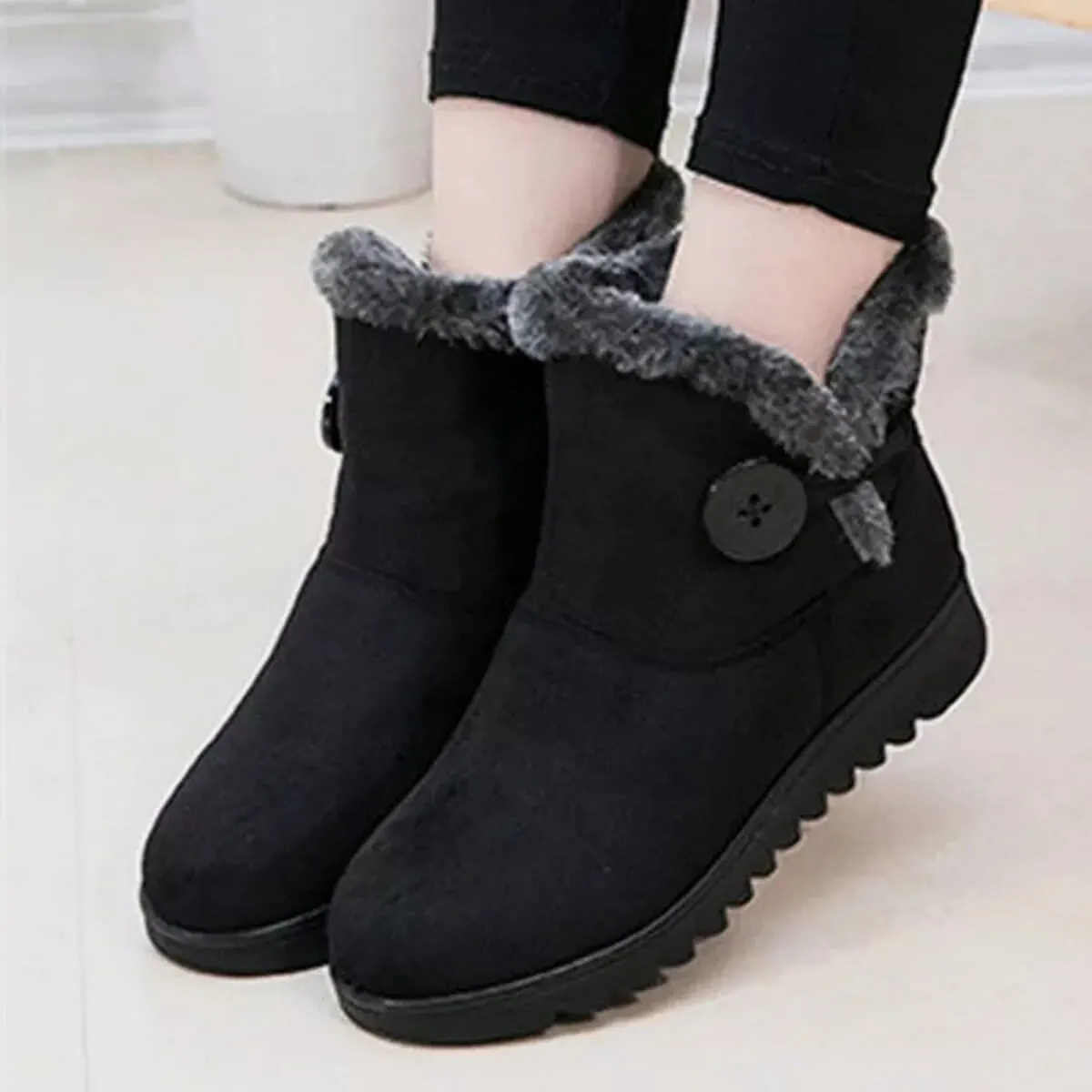 Boots Women Snow Boots For Women Slip On Platform Shoes Fur Waterproof Ankle Boot Fashion Botas Mujer Shoes E381 - image 1