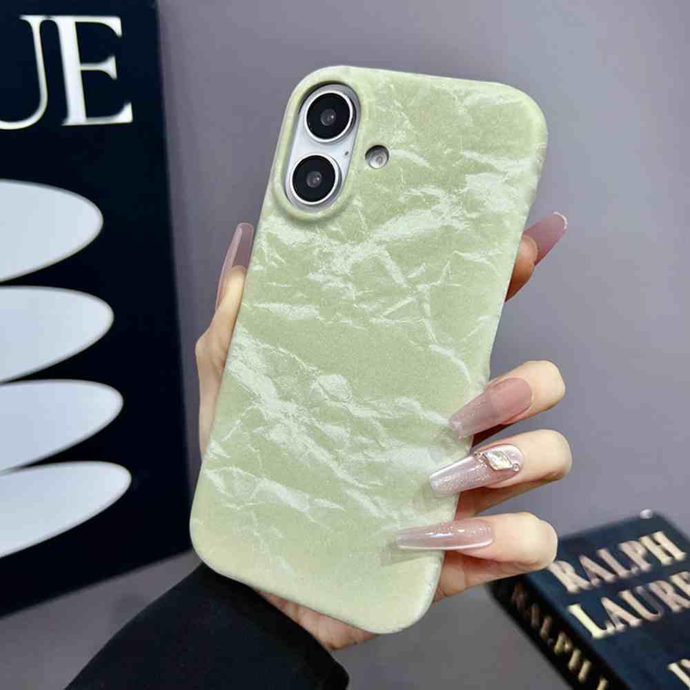 HODON Luxury Velvet Texture Phone Case For iPhone 16 15 14 13 12 Pro Max 15 16 Plus Cases Skin Feel Borderless Heat Dissipation Back Cover