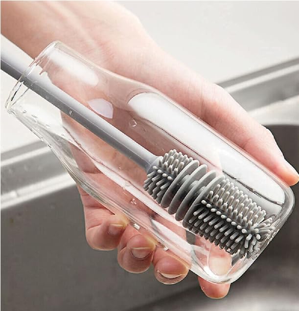 Multipurpose bottle brush for cleaning