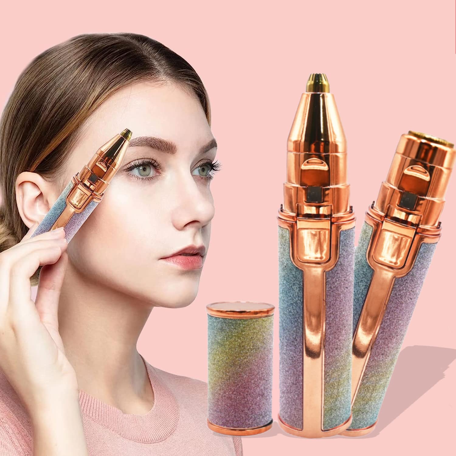 Rechargeable 2 In 1 Flawless Facial Razor for Women BOS