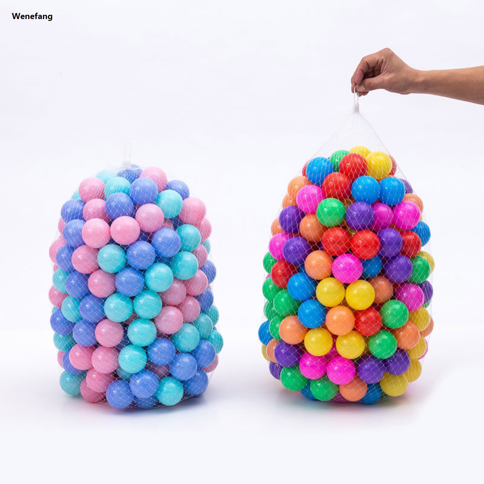 Wenefang 50/100Pcs Eco-Friendly Colorful Ball Pit Soft Plastic Ocean Balls Fashion Water Pool Ocean Wave Ball Outdoor Toys For Children Kids Baby