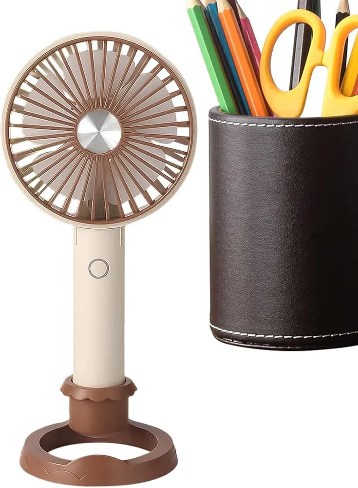 Party Portable USB Rechargeable Fan Mini Handheld Air Cooling Fan Desktop Ventilation Fans With Base 3 Modes For Travel Outdoor Cooler