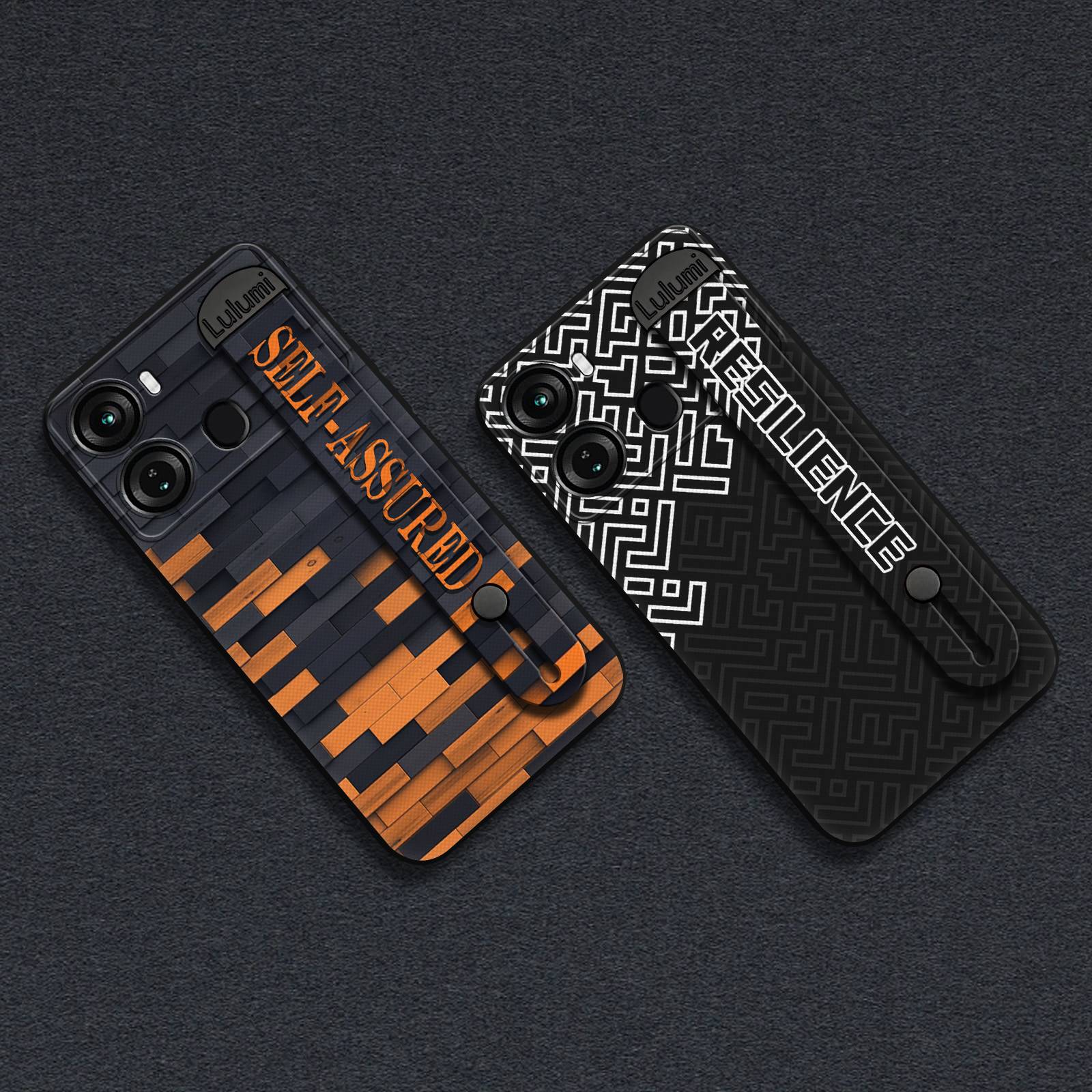 Personality Commerce Phone Case For Itel P40 Kickstand Masculine Fashion Design Phone Holder Plain color Back Cover
