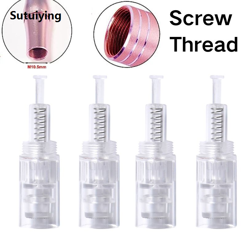Sutuiying 100/50/10pcs12pin/36pin Nano Tip Dermapen Screw Needle Cartridge 2025 New Microneedling Replacement Microneedle Tattoo Nano Cartridge