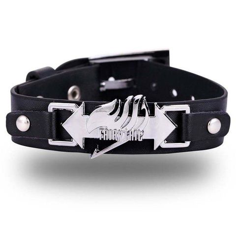 Fairy Tail Anime-Inspired Leather Bracelet - Unisex Adjustable Wristband for Anime Fans