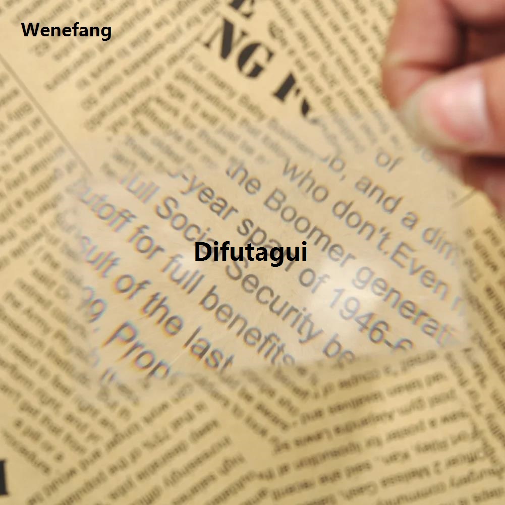 Difutagui 3X Full Page Loupe Magnifier Fresnel lens Magnifier Magnification Luxury Sales promotion Magnifying Fresnel Lens Pocket Credit Card Magnifier 1-50pcs