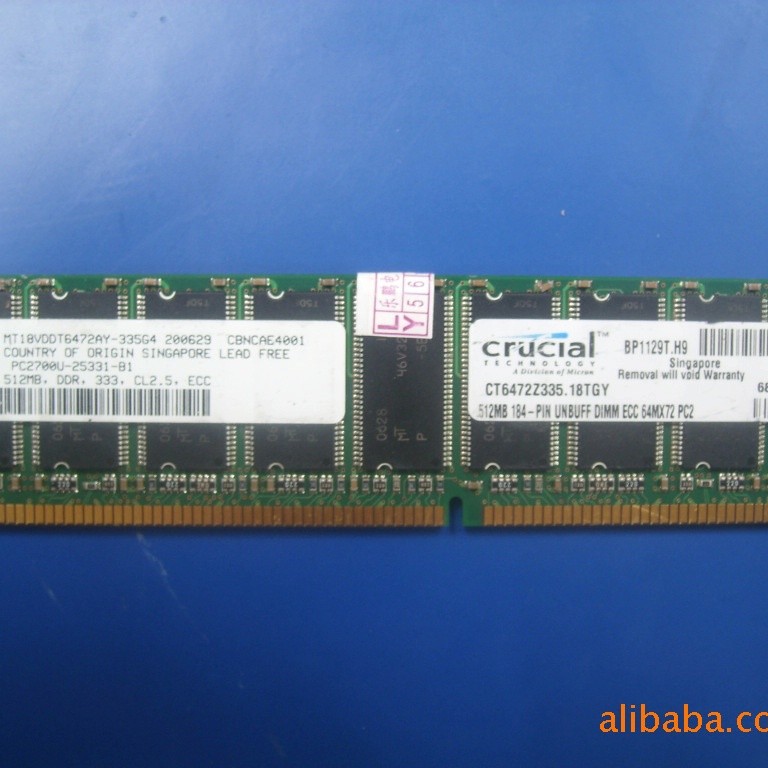 Micron's original desktop memory 512M PC2700