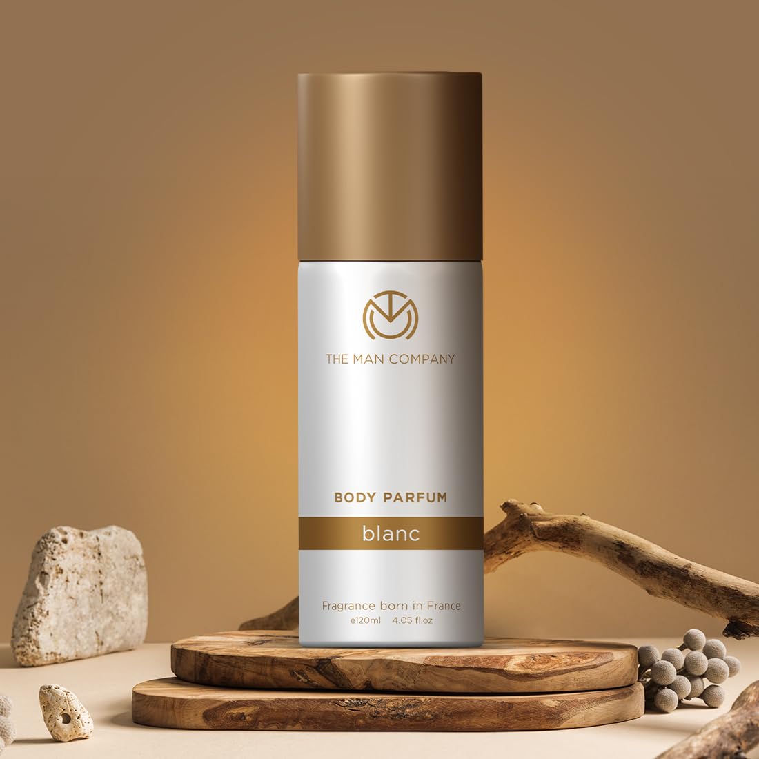 The Man Company Blanc Fresh Perfume For Man - 120Ml | Premium Luxury Long-Lasting Fragrance Spray | No Gas Deodorant For Man