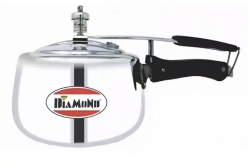 Diamond White Contura Induction Base Pressure Cooker - 3 Litre
