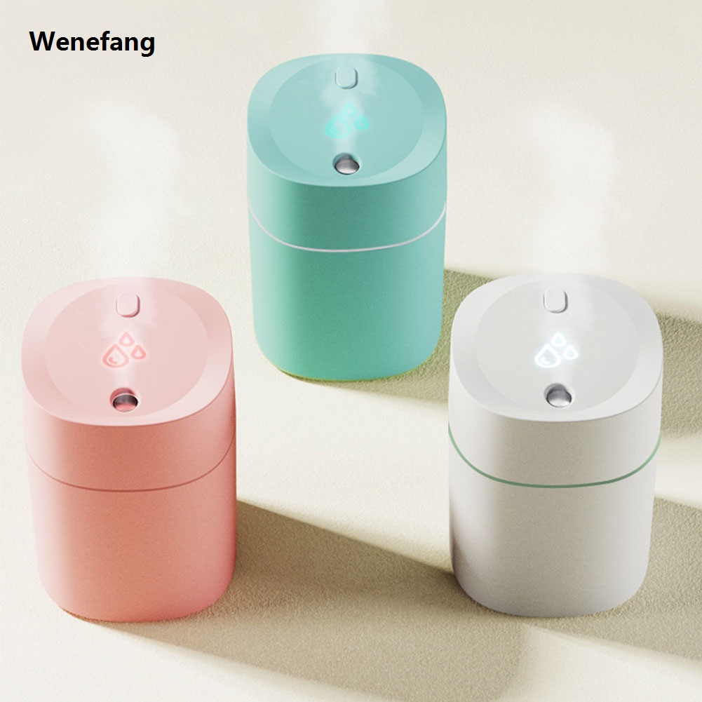 Wenefang 200ml Portable Large Capacity Air Humidifier with Night Light Air Freshener for Bedroom Office Car Tabletop Automatic Power Off