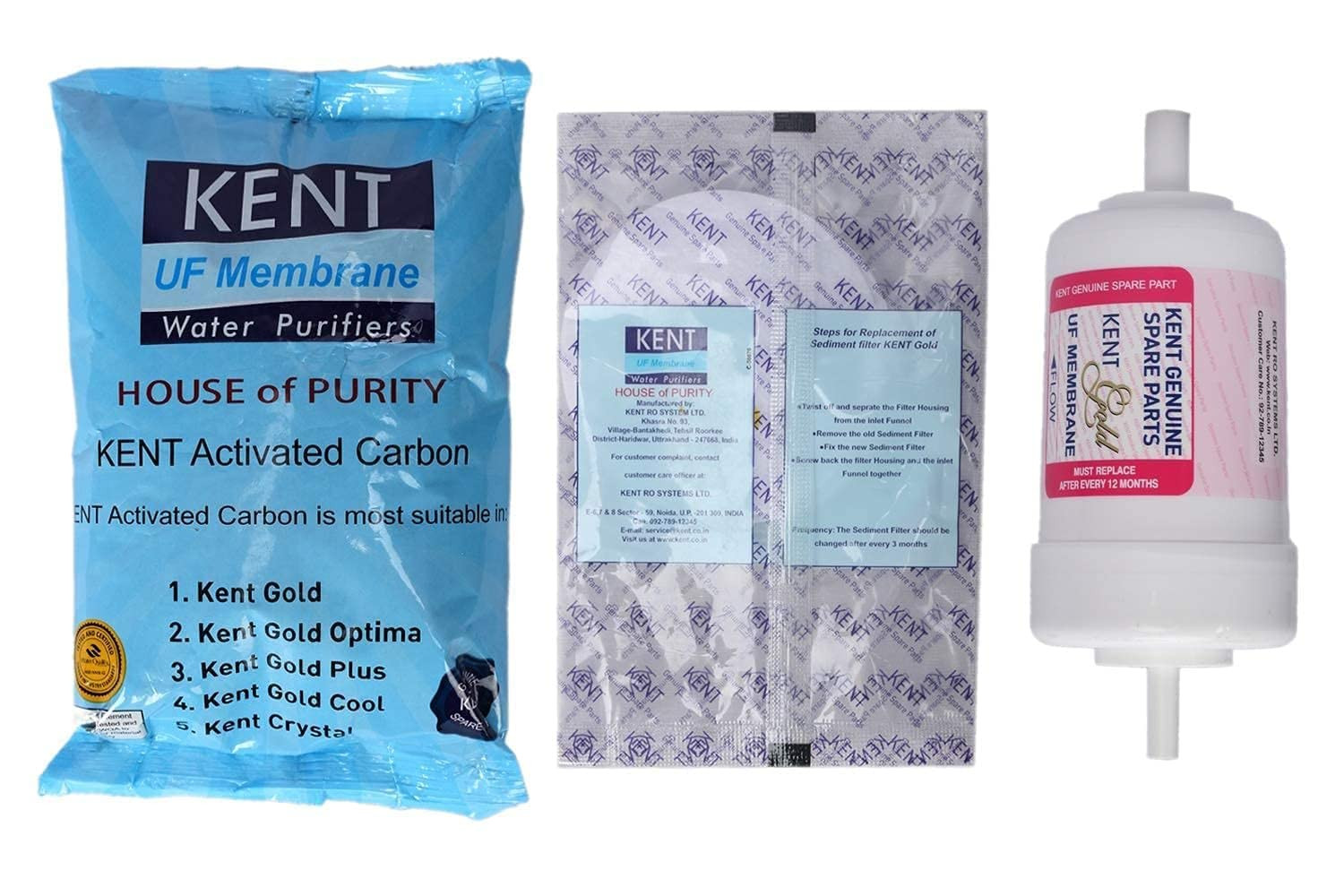 Kent Goldplus Gravity Water Purifiers Spare Parts KIT