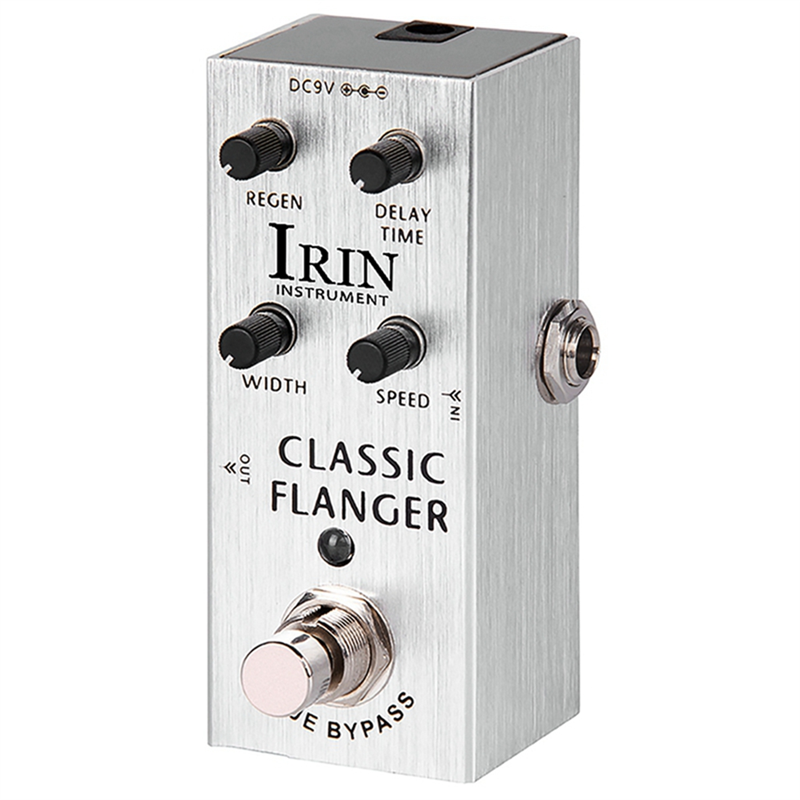 Guitar Effector Electric Guitar Effector Chorus Professional Single Block Small Effector Brushed Silver