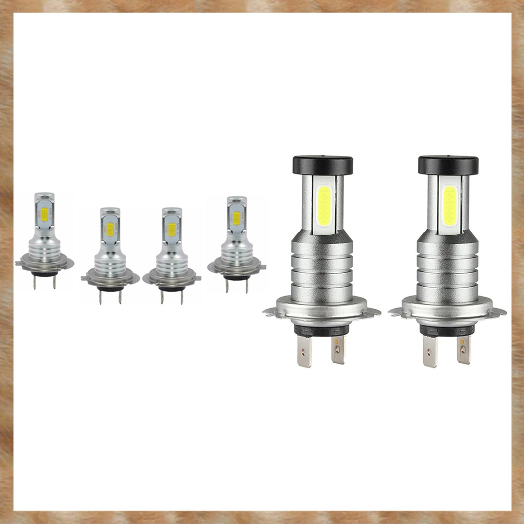 Kqueebee 6 PCS H7 Combo LED Headlight Kit Bulbs High Low Beam 6000K Kit 240W 52000LM & 100W 30000LM
