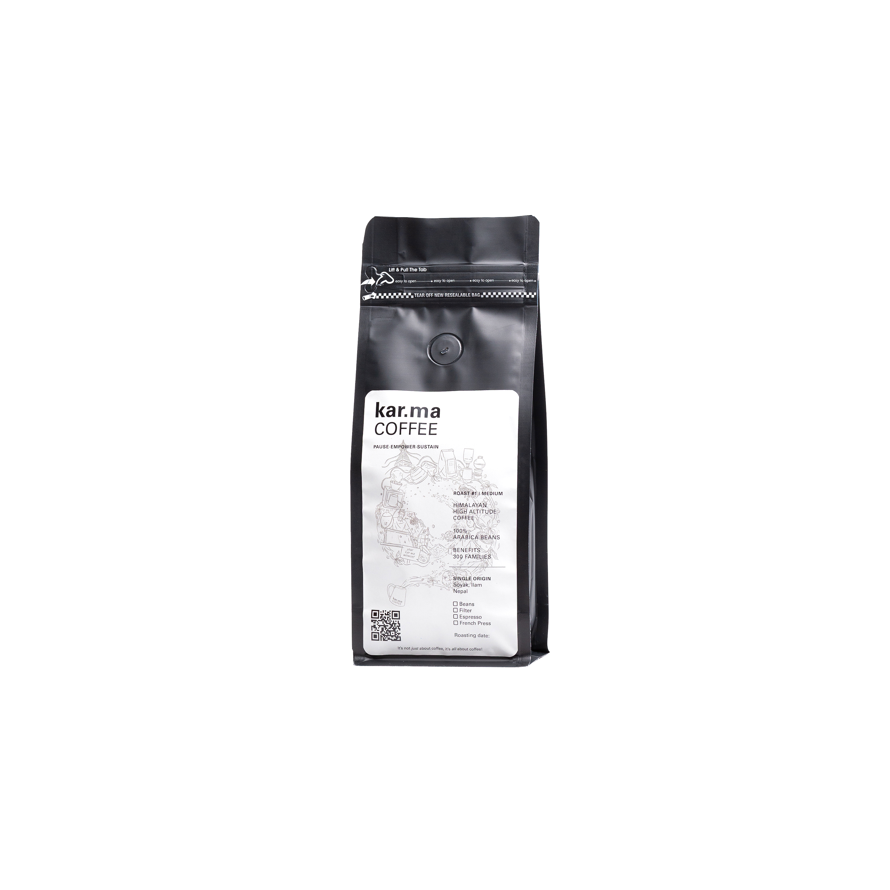Karma Coffee Dark Roast, Frenchpress (250gms)