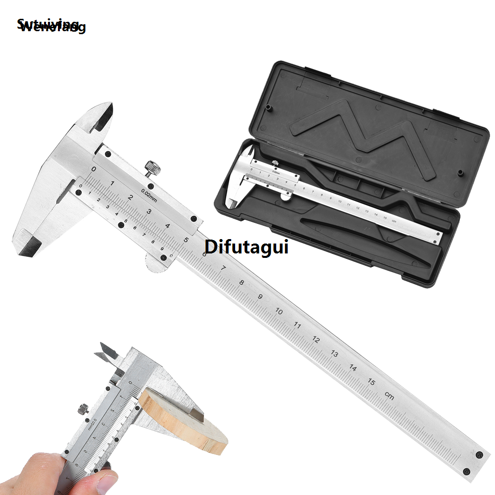 Wenefang Sutuiying Professional Stainless Steel Vernier Caliper Gauge 0-150mm Sliding High Quality 2025 New Gauge Measurement Tool Inside Outside Depth Step Micrometer