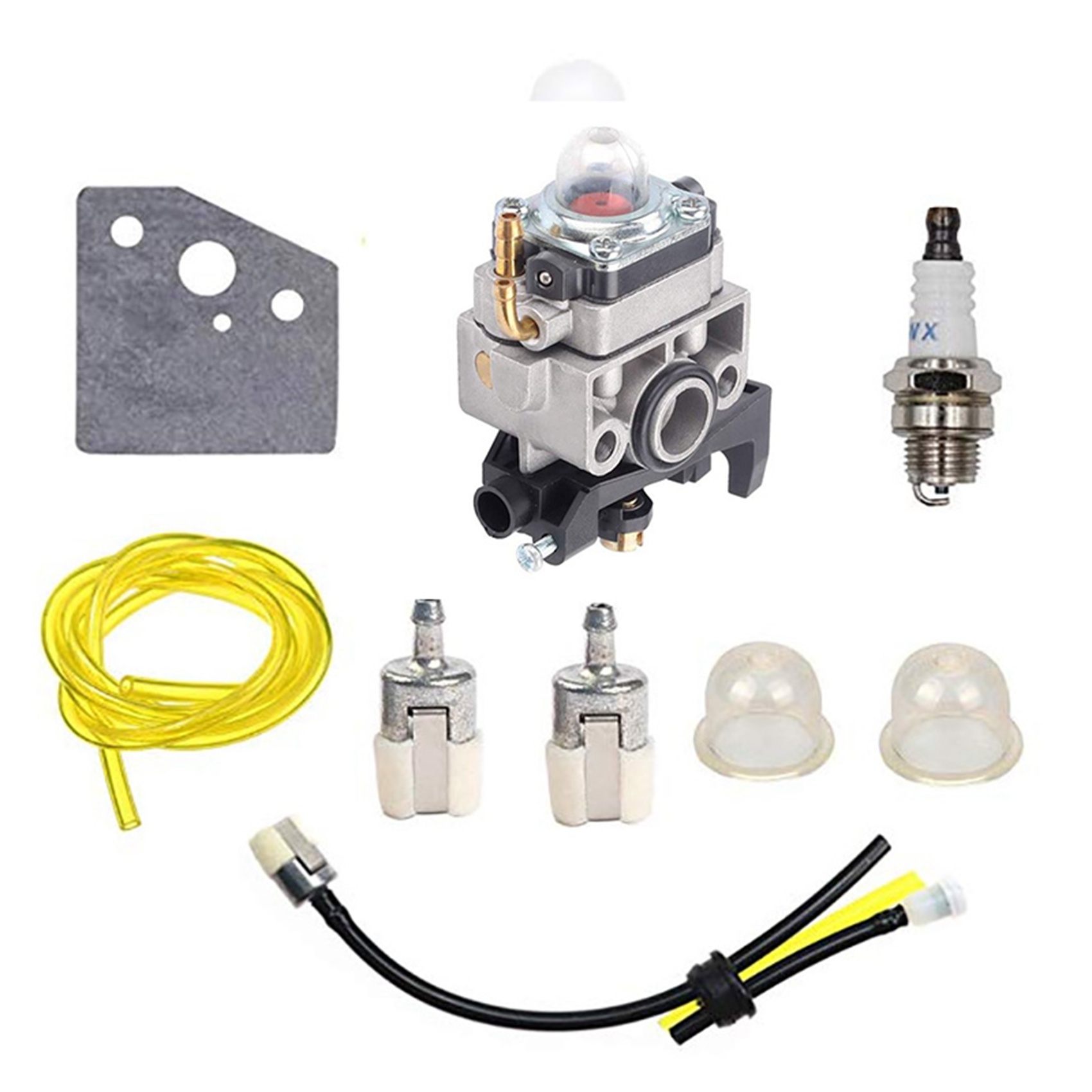OUMERY 3X Carburetor Gasket Spark Plug Fuel Pipe Assembly for GX25 GX35 GX 25 35 HHT35 HHT35S FG110 Lawn Mower Engine