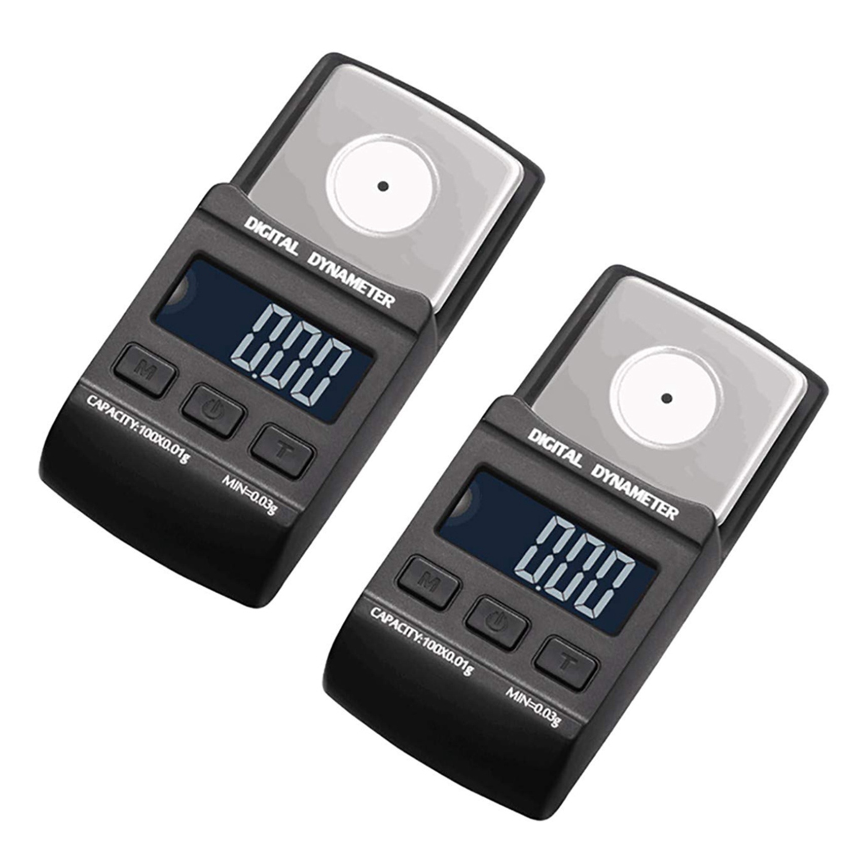 fasdaga 2X Professional High Precise Digital Turntable Force Scale Gauge Arm Load Meter LCD Backlight 100G/0.01G