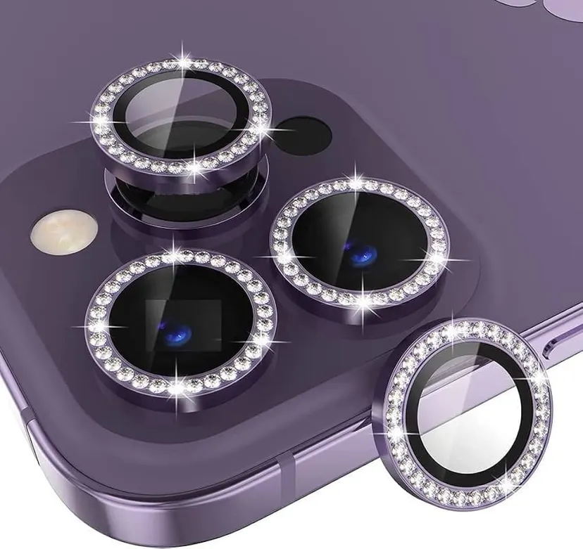 iPhone 12 Pro Max Diamond Stone Camera Ring Glass