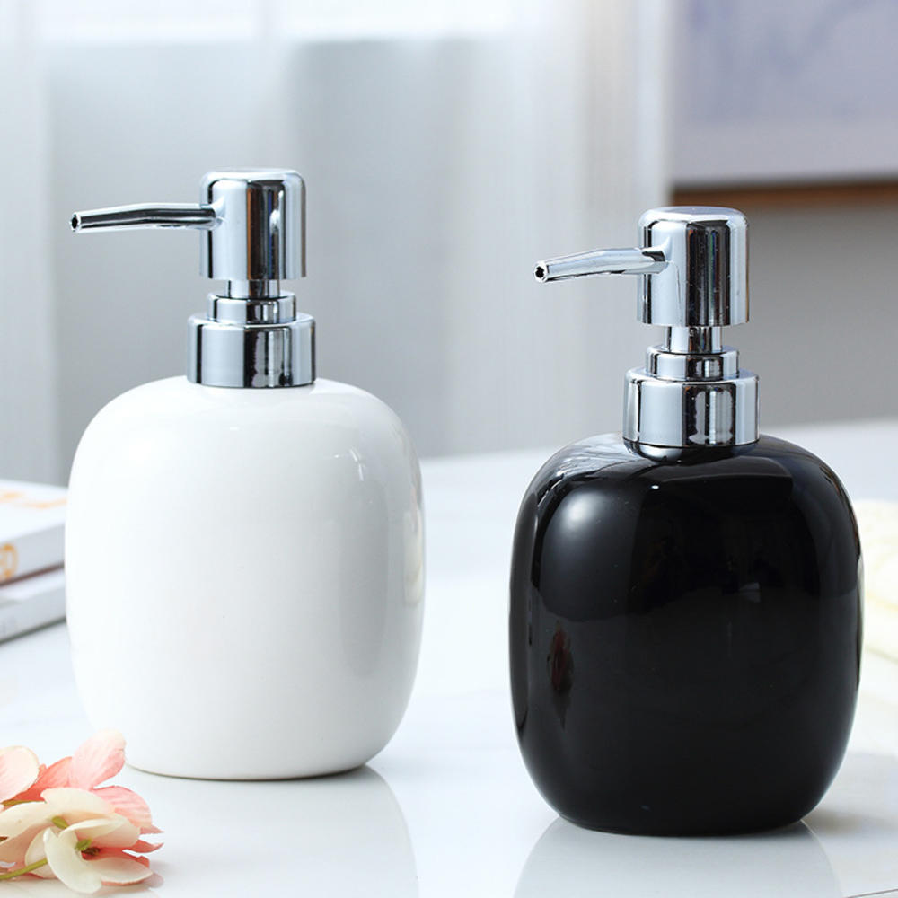 Refillable Shampoo Dispenser Stylish Hand Dispenser Eramic Leak-Proof for Home Gift Multi-Purpose